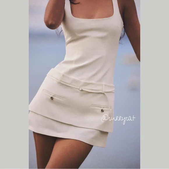 Zara BELTED FITTED DRESS - Picture 2 of 9